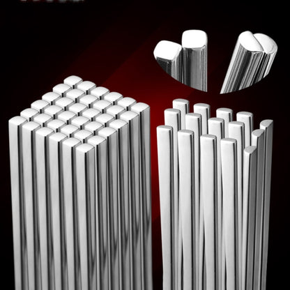 1 Pairs 304 Stainless Steel Chopsticks Non-Slip Tableware Adult Chopsticks, 22.7cm