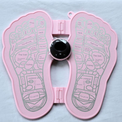 MLR-125 Mini Foot Massager Elderly Foot Foot Massager EMS Portable Pulse Home Foot Relaxing Massager, Black (Battery), Pink (Battery), Pink (Rechargeable), Black (Rechargeable)