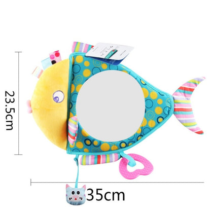 Baby Car Seat Reverse Car Rearview Mirror Pendant Plush Toy, 35 x 23.5 cm Fish Mirror, 35 x 23.5 cm Brown Bear Mirror, 35 x 23.5 cm Penguin Mirror