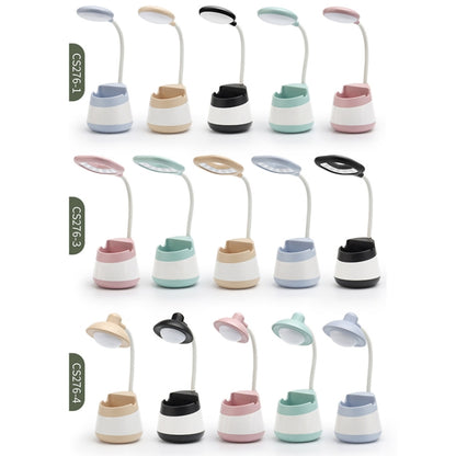 USB Charging LED Desk Light Eye Protection Lamp with Pen Holder and Phone Holder, CS276-1 Pink, CS276-1 Blue, CS276-1 Green, CS276-1 Yellow, CS276-1 Black, CS276-3 Pink, CS276-3  Blue, CS276-3 Green, CS276-3 Yellow, CS276-3 Black, CS276-4 Pink���������...