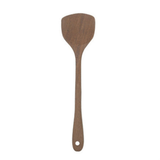 Long Handle Unpainted Chicken Wings Wooden Spatula Kitchen Utensils, Large Spatula, Large vegetable Spatula, Oblique Spade, Square Curved Spade, 3 Square Curved Spade
