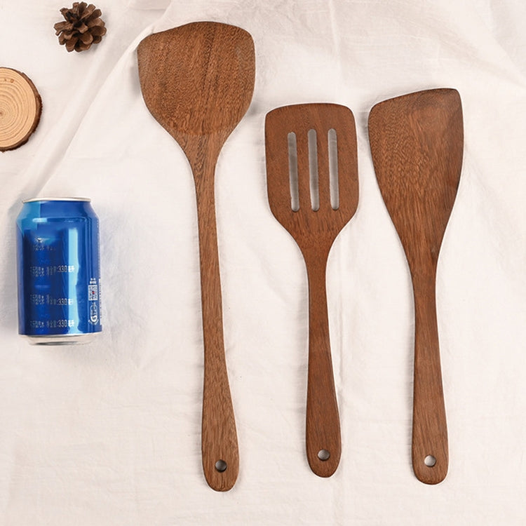Long Handle Unpainted Chicken Wings Wooden Spatula Kitchen Utensils, Large Spatula, Large vegetable Spatula, Oblique Spade, Square Curved Spade, 3 Square Curved Spade