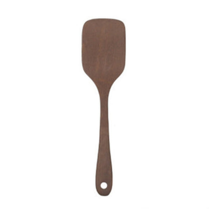 Long Handle Unpainted Chicken Wings Wooden Spatula Kitchen Utensils, Large Spatula, Large vegetable Spatula, Oblique Spade, Square Curved Spade, 3 Square Curved Spade