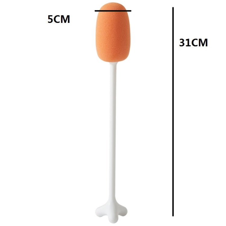 Long Handle Vertical Cup Brush Baby Bottle Sponge Cleaning Brush, Length: 29cm, White, Blue, Pink