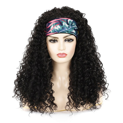 Hairband Wig Headgear Volume Chemical Fiber Wig Headgear, Black Hair Band 1B#O, Stars And Stripes Headband 1B#H, Leopard Headband 1B#G, Flower Hair Band 1B#C, 1B#XC, 4#XK, 27#XB, 33#XG, 613#O, 613#A, 613#G, 613#XC