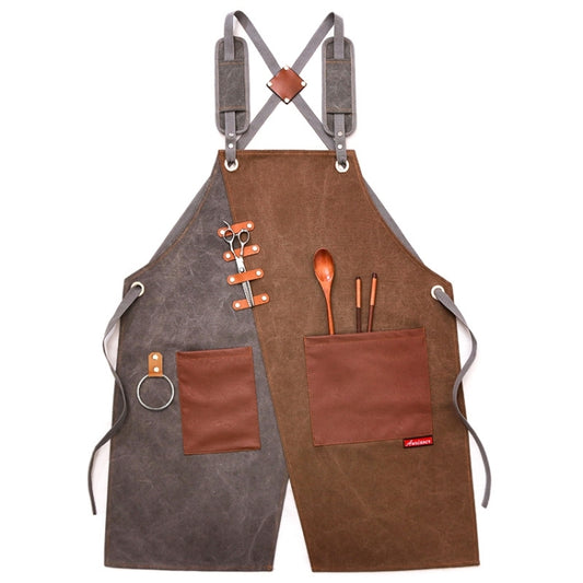 Denim Apron Barber Milk Tea Shop Waiter Overalls