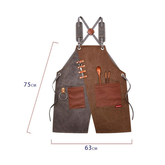 Denim Apron Barber Milk Tea Shop Waiter Overalls