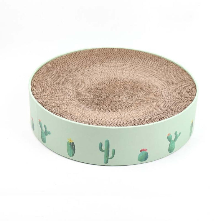 Round Corrugated Cat Scratcher Claw Sharpener Toy Bed, Green 41x41x10cm, Pink 41x41x10cm, Green 36x36x8cm, Pink 36x36x8cm, Green 32x32x6cm, Pink 32x32x6cm, Paw Print 32x32x6cm, Paw Print 36x36x8cm, Paw Print 41x41x10cm, Blue Letters 41x41x10cm���������...