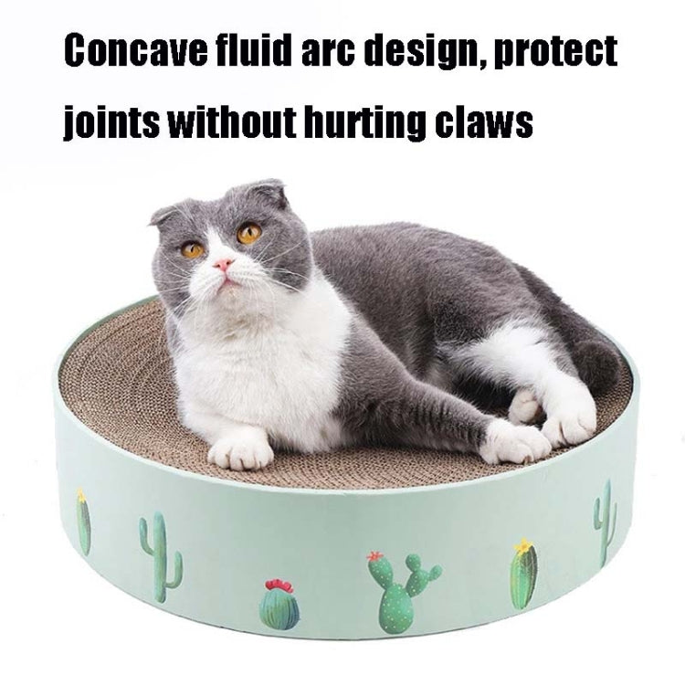 Round Corrugated Cat Scratcher Claw Sharpener Toy Bed, Green 41x41x10cm, Pink 41x41x10cm, Green 36x36x8cm, Pink 36x36x8cm, Green 32x32x6cm, Pink 32x32x6cm, Paw Print 32x32x6cm, Paw Print 36x36x8cm, Paw Print 41x41x10cm, Blue Letters 41x41x10cm���������...