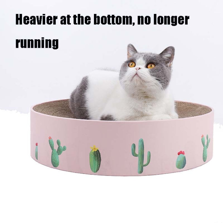 Round Corrugated Cat Scratcher Claw Sharpener Toy Bed, Green 41x41x10cm, Pink 41x41x10cm, Green 36x36x8cm, Pink 36x36x8cm, Green 32x32x6cm, Pink 32x32x6cm, Paw Print 32x32x6cm, Paw Print 36x36x8cm, Paw Print 41x41x10cm, Blue Letters 41x41x10cm���������...