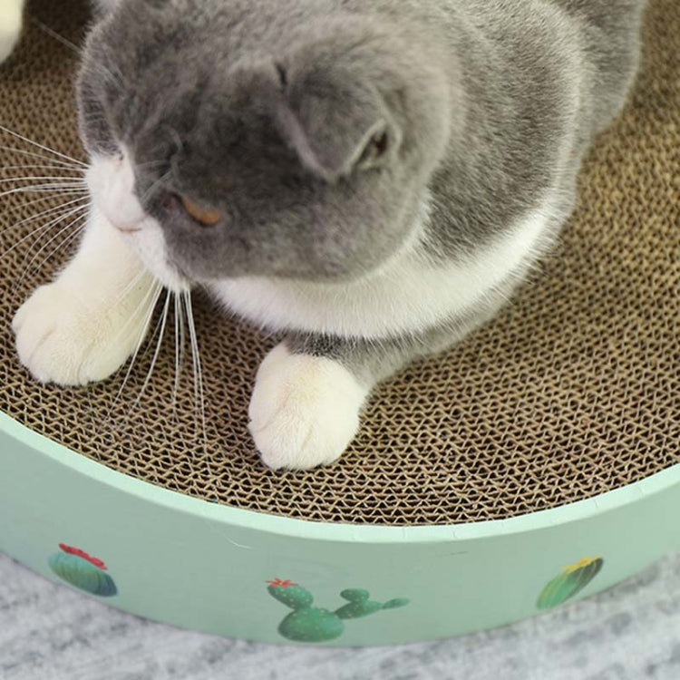 Round Corrugated Cat Scratcher Claw Sharpener Toy Bed, Green 41x41x10cm, Pink 41x41x10cm, Green 36x36x8cm, Pink 36x36x8cm, Green 32x32x6cm, Pink 32x32x6cm, Paw Print 32x32x6cm, Paw Print 36x36x8cm, Paw Print 41x41x10cm, Blue Letters 41x41x10cm���������...