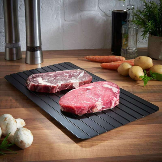 Thawing Plate Frozen Quick Thawing Plate Kitchen Tool Aluminum Alloy Thawing Plate, Large 3mm