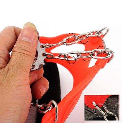 13 Teeth Outdoor Stainless Steel Mountaineering Climbing Crampons Trekking Non-Slip Shoe Covers, Size: