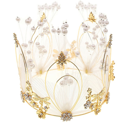 Fairy Dragonfly Fairy Cake Decoration Bridal Crown Baking Birthday Ornaments, Crown Cake Decoration