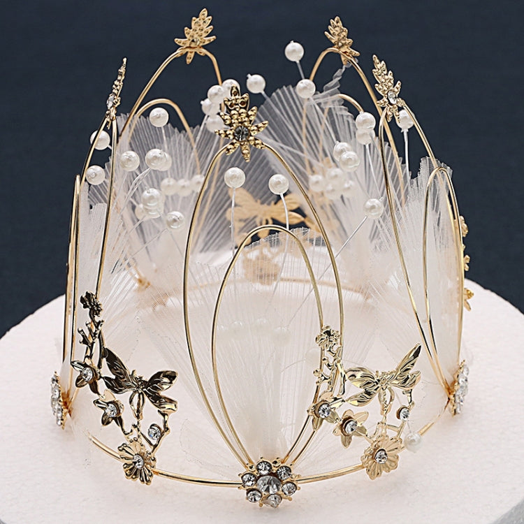 Fairy Dragonfly Fairy Cake Decoration Bridal Crown Baking Birthday Ornaments, Crown Cake Decoration