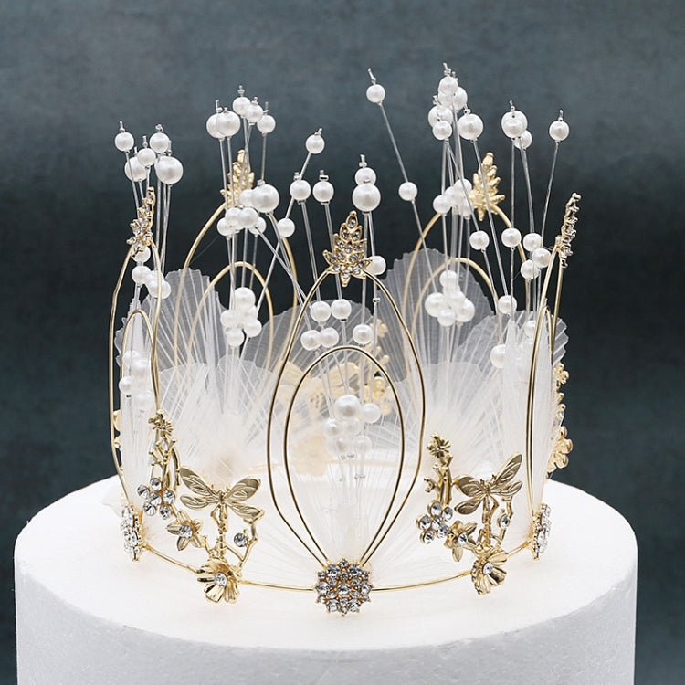 Fairy Dragonfly Fairy Cake Decoration Bridal Crown Baking Birthday Ornaments, Crown Cake Decoration