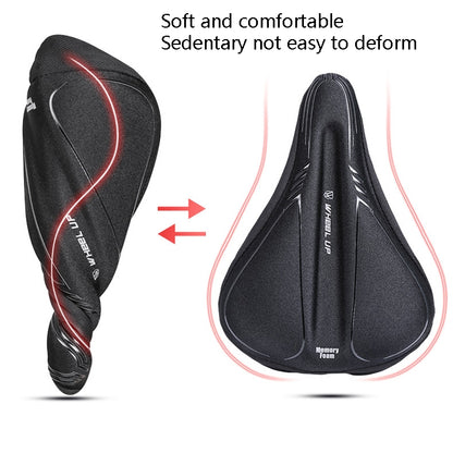 Wheel Up Bicycle Silicone Cushion Cover Mountain Bike Thickening GEL Saddle Cover Riding Equipment