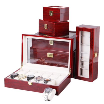 Wooden Baking Paint Watch Box Jewelry Storage Display Box