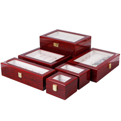 Wooden Baking Paint Watch Box Jewelry Storage Display Box