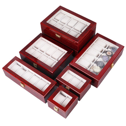 Wooden Baking Paint Watch Box Jewelry Storage Display Box