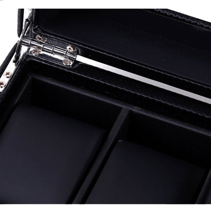Woven Pattern PU Leather Watch Box Jewelry Storage Display Box, 6 Bits, 12 Bits