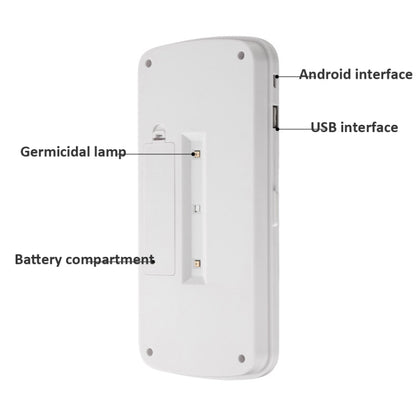 907 Mobile Phone Sterilization Box Ultraviolet Handheld Sterilizer Multifunctional Intelligent Sterilization Machine, White, Pink