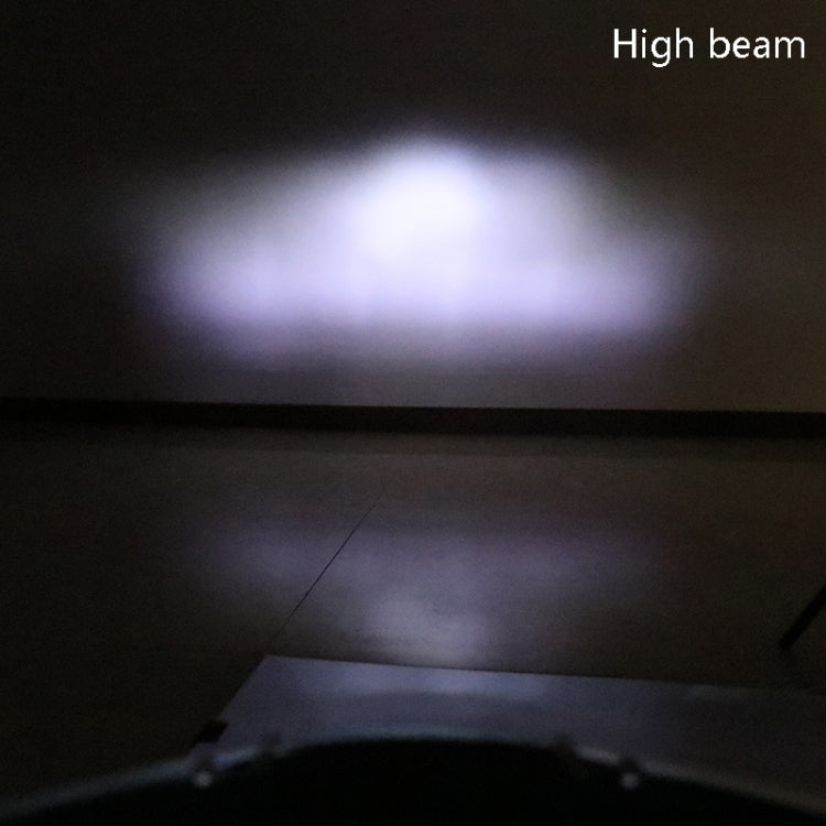 Motorcycle LDE Retro Headlights LED Far Near Beam Lights For Yamaha LC135 V2-V6, Transparent Glass, Smoked Glass
