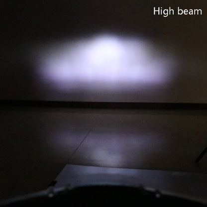 Motorcycle LDE Retro Headlights LED Far Near Beam Lights For Yamaha LC135 V2-V6, Transparent Glass, Smoked Glass