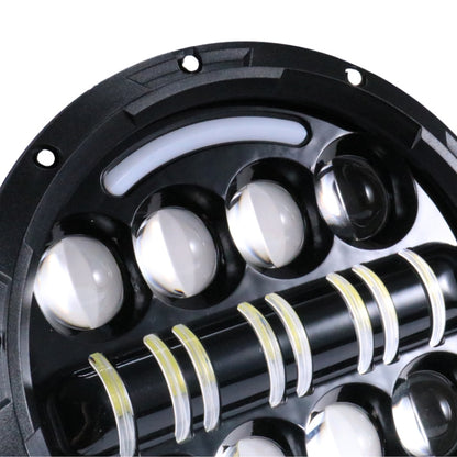 7 Inch Motorcycle Retro Modified Headlights Day Trip LED Far Near Beam Lights  For Wrangler / Harley, Day Trip LED Far Near Beam Lights
