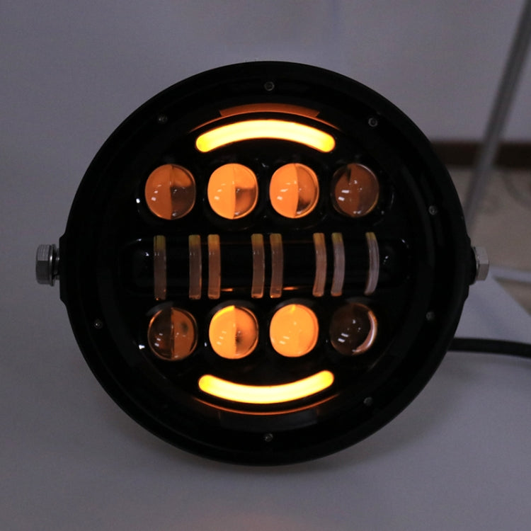 7 Inch Motorcycle Retro Modified Headlights Day Trip LED Far Near Beam Lights  For Wrangler / Harley, Day Trip LED Far Near Beam Lights