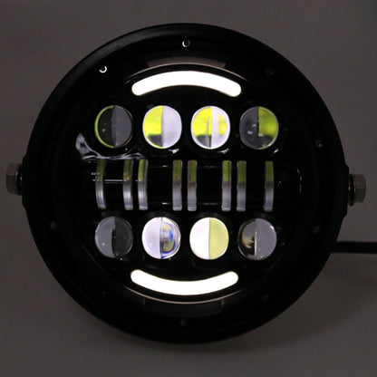 7 Inch Motorcycle Retro Modified Headlights Day Trip LED Far Near Beam Lights  For Wrangler / Harley, Day Trip LED Far Near Beam Lights