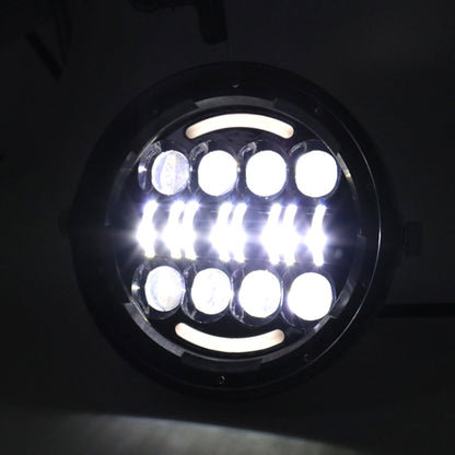 7 Inch Motorcycle Retro Modified Headlights Day Trip LED Far Near Beam Lights  For Wrangler / Harley, Day Trip LED Far Near Beam Lights