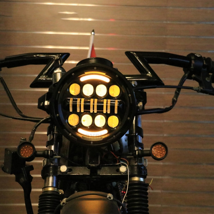 7 Inch Motorcycle Retro Modified Headlights Day Trip LED Far Near Beam Lights  For Wrangler / Harley, Day Trip LED Far Near Beam Lights