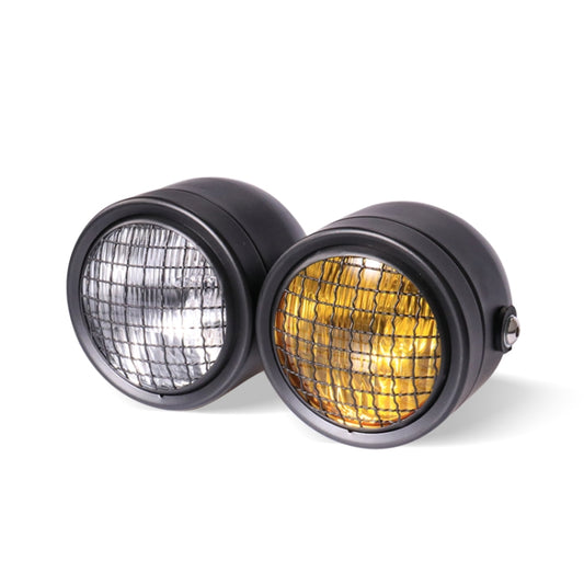 Motorcycle Retro Headlight CG125 Metal Universal Headlight Retro Dual Lamp, Retro Dual Lamp