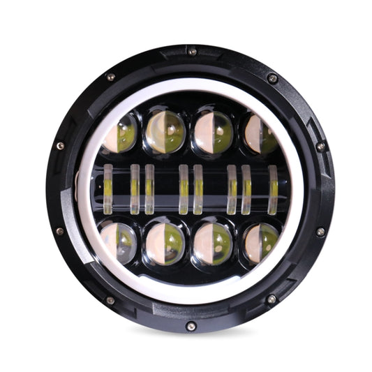 مصابيح أمامية LED للدراجات النارية مقاس 7 بوصات، مصابيح نهارية للضوء البعيد والقريب، مصابيح نهارية للضوء