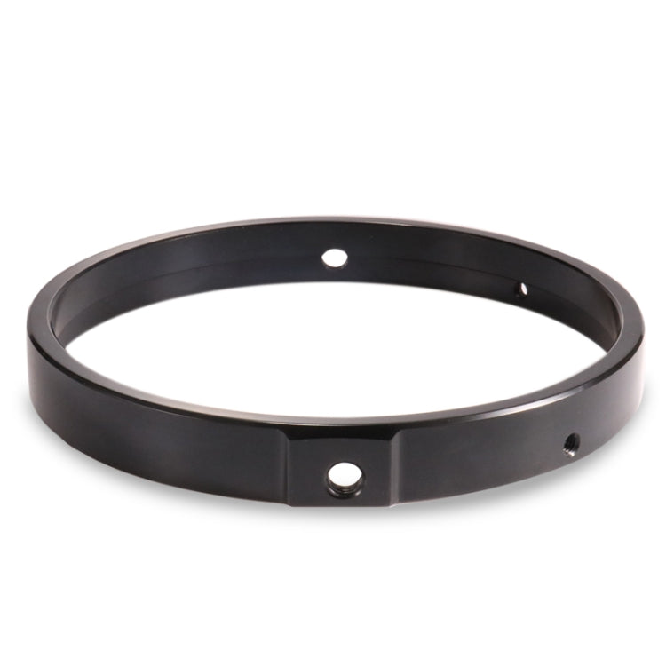 7 Inch Motorcycle Headlight Modification Parts Headlight Ring Bracket, Black, Silver