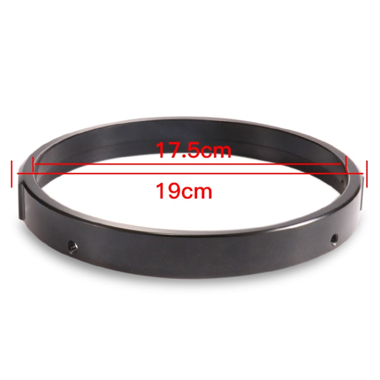 7 Inch Motorcycle Headlight Modification Parts Headlight Ring Bracket, Black, Silver