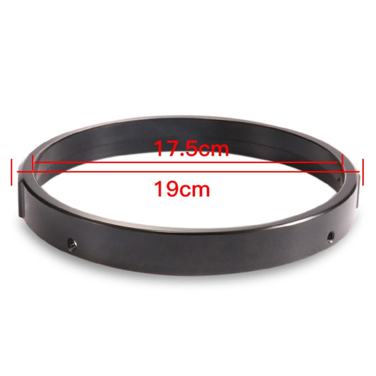 7 Inch Motorcycle Headlight Modification Parts Headlight Ring Bracket, Black, Silver