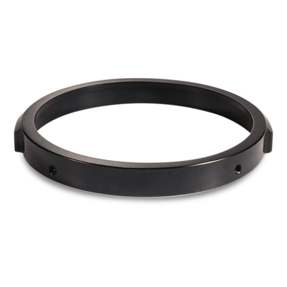 5.75 Inch Round Retro Headlight Ring Motorcycle Headlight Modification Parts, Black, Silver