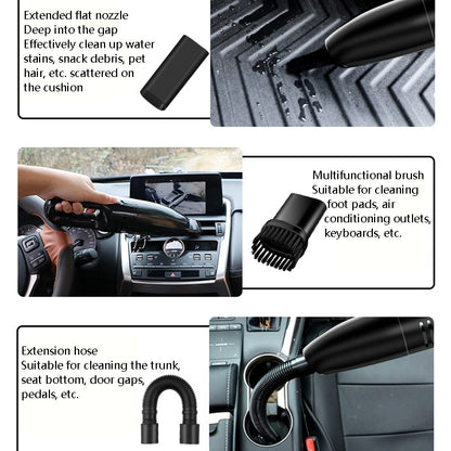 Car Handheld Portable Vacuum Cleaner Small Car Vacuum Cleaner, Wired Black, Wired Black Gray, Wireless Black, Wireless Black Gray, Wireless Black Gray+Storage bag