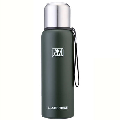 304 Stainless Steel Insulated Mug Large Capacity Sports Water Cup Outdoor Travel Pot, 500ml, 750ml, 1000ml, 1500ml