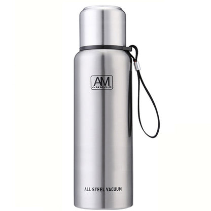 304 Stainless Steel Insulated Mug Large Capacity Sports Water Cup Outdoor Travel Pot, 500ml, 750ml, 1000ml, 1500ml