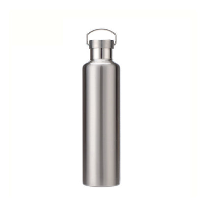 304 Vacuum Stainless Steel Vacuum Flask Double-Layer Large-Capacity Outdoor Water Bottle Mountaineering Sports Bottle