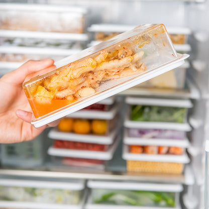 Refrigerator Storage Fresh-Keeping Box Kitchen Can Be Stacked With Frozen Fruit Sealed Box, Small, Medium, Large