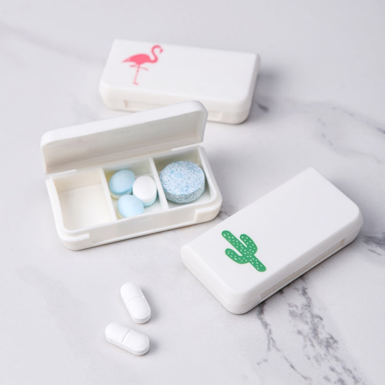8 PCS Small Portable Moisture-proof Sealed Medicine Box 3 Compartments A Day Medicine Divided