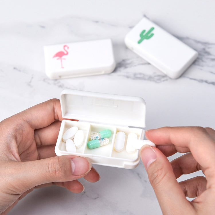 8 PCS Small Portable Moisture-proof Sealed Medicine Box 3 Compartments A Day Medicine Divided