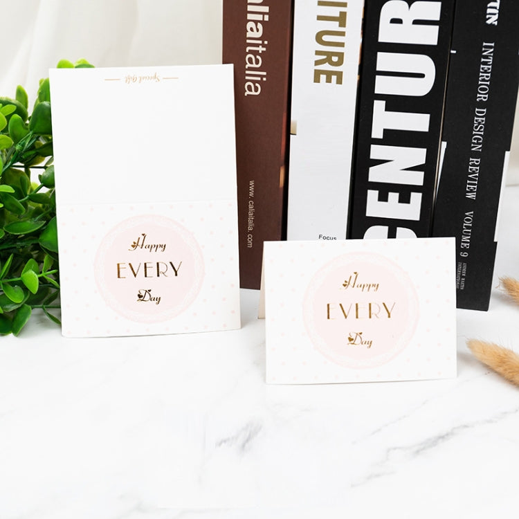 100 PCS Valentines Day Bronzing Greeting Card Flower Shop Birthday Thank You Card, Wish You All The Best, I Miss You Every Day, Thank You Very Much, I Keep You In My Heart Forever, Happy Every Day, Send You My Heart, Bright Future Happy Life�����������...