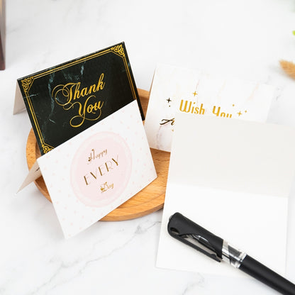 100 PCS Valentines Day Bronzing Greeting Card Flower Shop Birthday Thank You Card, Wish You All The Best, I Miss You Every Day, Thank You Very Much, I Keep You In My Heart Forever, Happy Every Day, Send You My Heart, Bright Future Happy Life�����������...