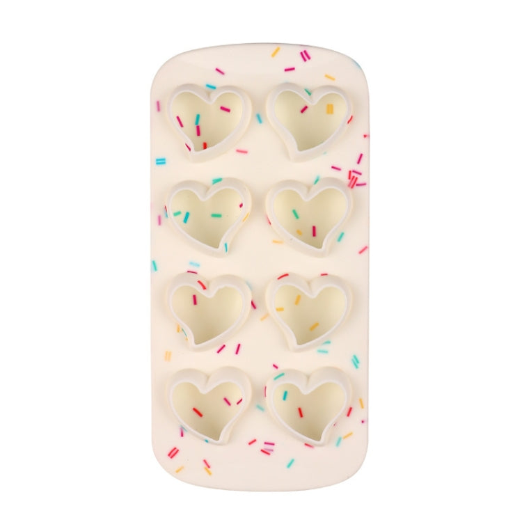 2 PCS Creative Silicone Ice Tray Mold 8 Continuous Mould Home-Made DIY Ice Tray Box, Style:, Brick  (Blue), Brick (Candy Color), Brick  (Jelly), Heart-shaped(Candy Effect), Heart-shaped(Jelly Effect), Five-star (Candy Effect)���������������������������...