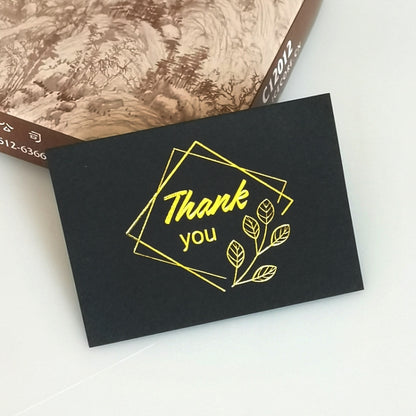 150 PCS Wedding Blessing Card Thank You Message Gift Decoration Card Bronzing Flower Greeting Card, Blessing （White）, Thank You （White）, Love You （White）, Happy Birthday （White）, Blessing （Black）, Thank You （Black）, Love You （Black）��������������������...